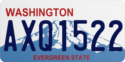 WA license plate AXQ1522