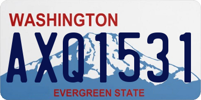 WA license plate AXQ1531