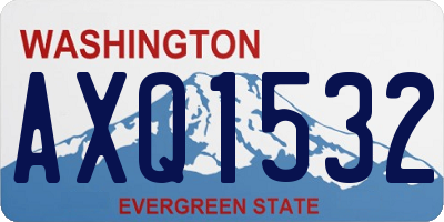 WA license plate AXQ1532