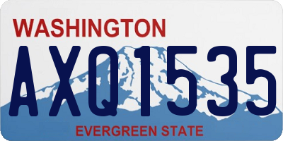 WA license plate AXQ1535