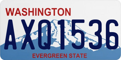 WA license plate AXQ1536