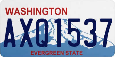 WA license plate AXQ1537
