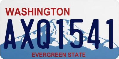 WA license plate AXQ1541