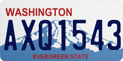 WA license plate AXQ1543