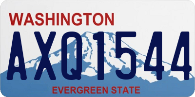WA license plate AXQ1544