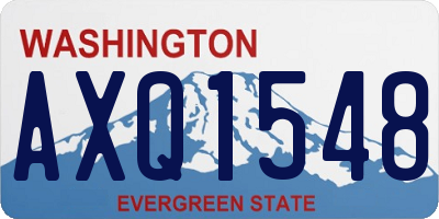 WA license plate AXQ1548