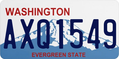 WA license plate AXQ1549