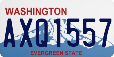WA license plate AXQ1557