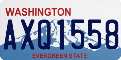 WA license plate AXQ1558