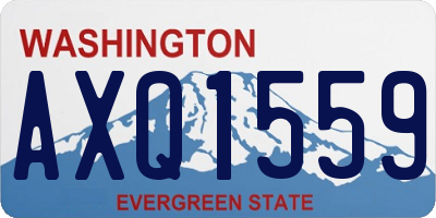 WA license plate AXQ1559