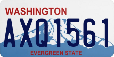 WA license plate AXQ1561