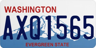 WA license plate AXQ1565