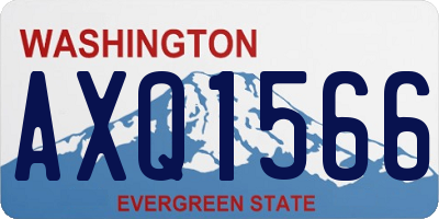 WA license plate AXQ1566