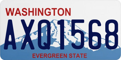 WA license plate AXQ1568
