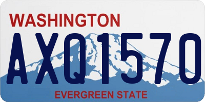 WA license plate AXQ1570