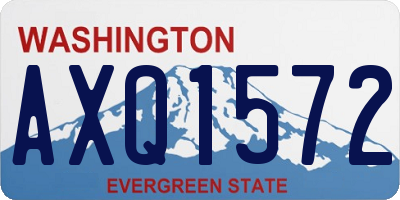 WA license plate AXQ1572