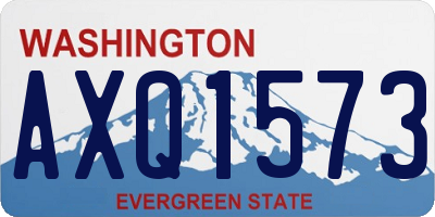 WA license plate AXQ1573