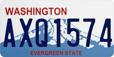 WA license plate AXQ1574