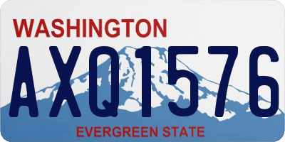WA license plate AXQ1576