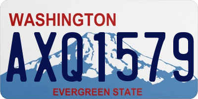 WA license plate AXQ1579