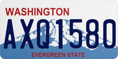 WA license plate AXQ1580