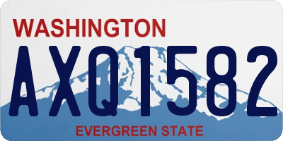 WA license plate AXQ1582