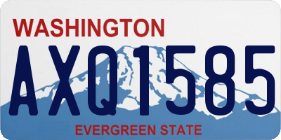 WA license plate AXQ1585