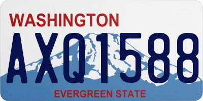 WA license plate AXQ1588
