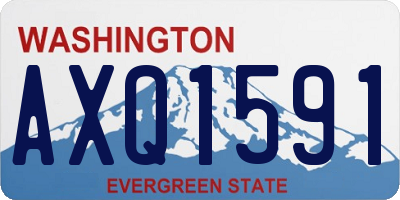 WA license plate AXQ1591