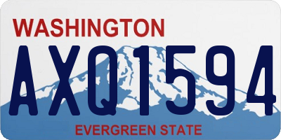 WA license plate AXQ1594