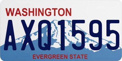 WA license plate AXQ1595