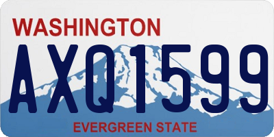 WA license plate AXQ1599