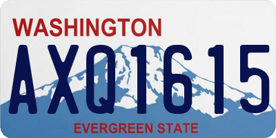 WA license plate AXQ1615