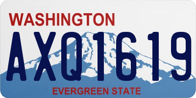 WA license plate AXQ1619