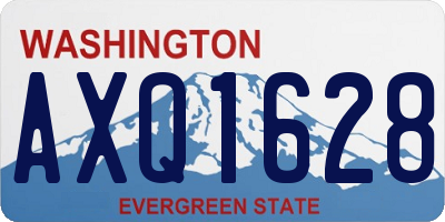 WA license plate AXQ1628