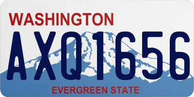 WA license plate AXQ1656