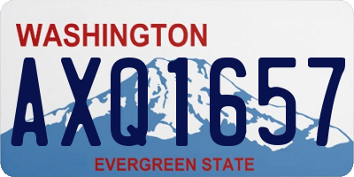 WA license plate AXQ1657