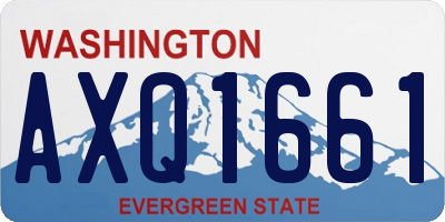 WA license plate AXQ1661