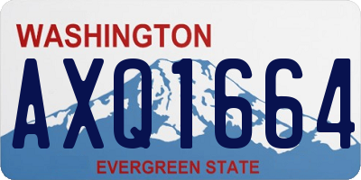 WA license plate AXQ1664