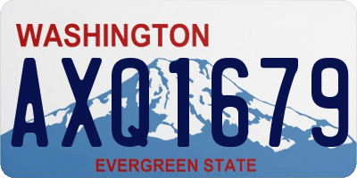 WA license plate AXQ1679