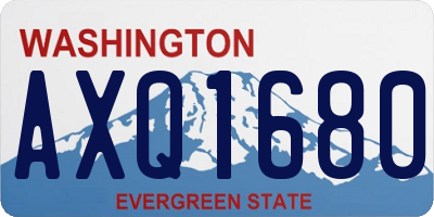 WA license plate AXQ1680