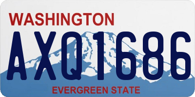 WA license plate AXQ1686