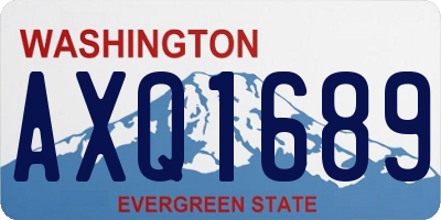 WA license plate AXQ1689