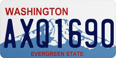 WA license plate AXQ1690