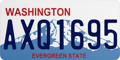 WA license plate AXQ1695