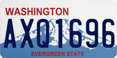 WA license plate AXQ1696
