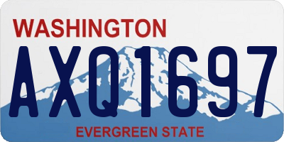WA license plate AXQ1697