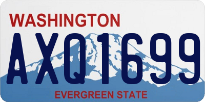 WA license plate AXQ1699