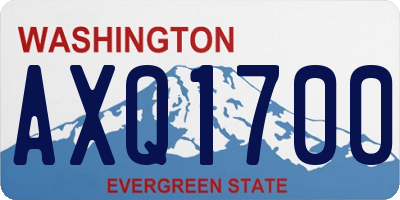 WA license plate AXQ1700