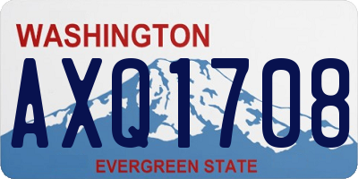 WA license plate AXQ1708